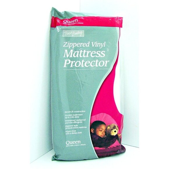 Basic Bedding Zippered Vinyl Mattress Protector - Picture 1 of 8